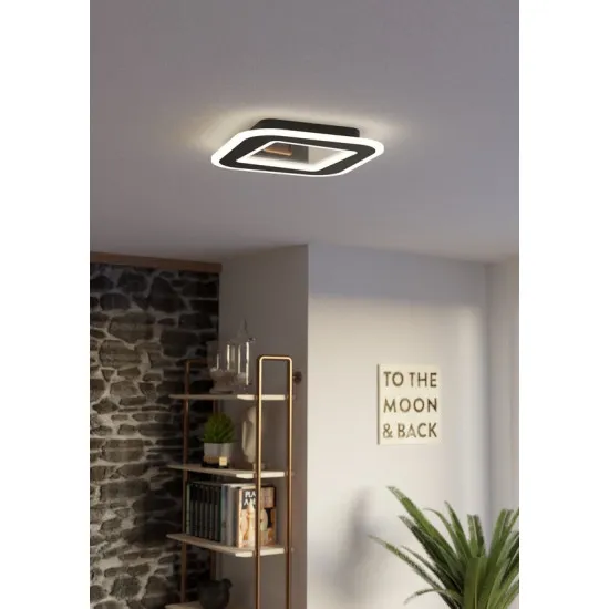 Eglo Macchioni fekete-fehér LED mennyezeti lámpa (EG-901241) LED 1 izzós IP20