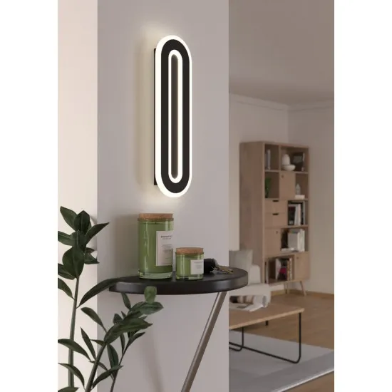 Eglo Macchioni fekete-fehér LED fali lámpa (EG-901242) LED 1 izzós IP20