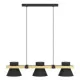 Eglo Maccles fekete-natúr függesztett lámpa (EG-43956) E27 3 izzós IP20