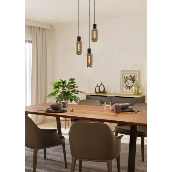 Eglo Maione fekete függesztett lámpa (EG-901004) E27 3 izzós IP20