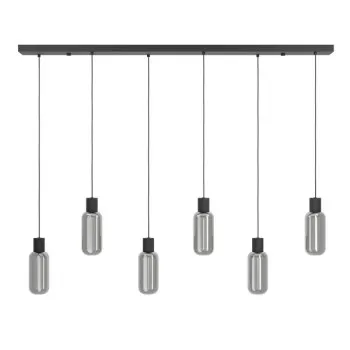 Eglo Maione fekete függesztett lámpa (EG-901006) E27 6 izzós IP20