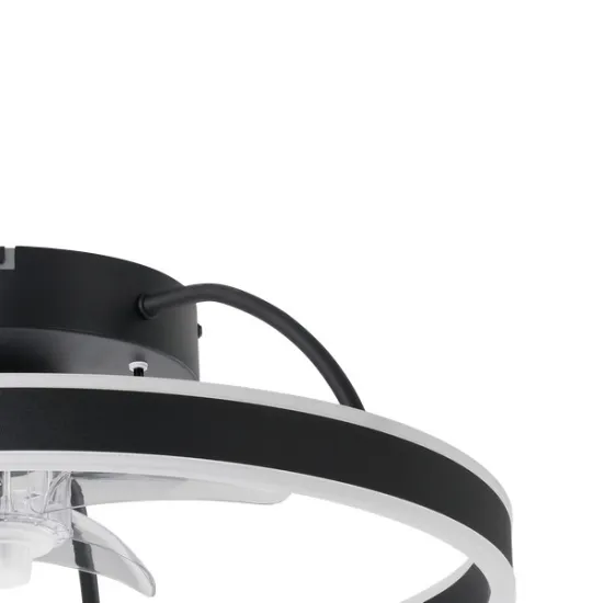 Eglo Marinella fekete LED mennyezeti ventilátoros lámpa (EG-35193) LED 2 izzós IP20