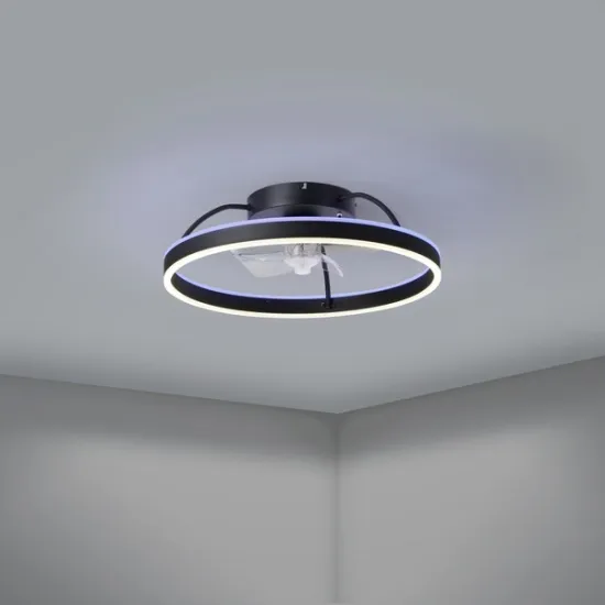 Eglo Marinella fekete LED mennyezeti ventilátoros lámpa (EG-35193) LED 2 izzós IP20