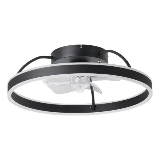 Eglo Marinella fekete LED mennyezeti ventilátoros lámpa (EG-35193) LED 2 izzós IP20