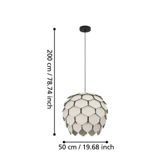Eglo Mattanza fekete függesztett lámpa (EG-900847) E27 1 izzós IP20