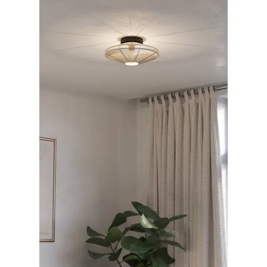 Eglo Midsumer fekete mennyezeti lámpa (EG-43998) E27 1 izzós IP20