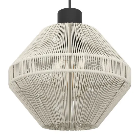 Eglo Midsumer fekete függesztett lámpa (EG-44001) E27 3 izzós IP20