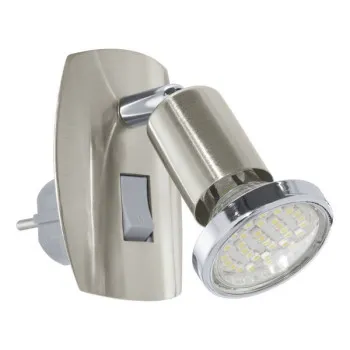 Eglo Mini 4 matt nikkel-króm konnektorba dugható lámpa (EG-902364) GU10 1 izzós IP20