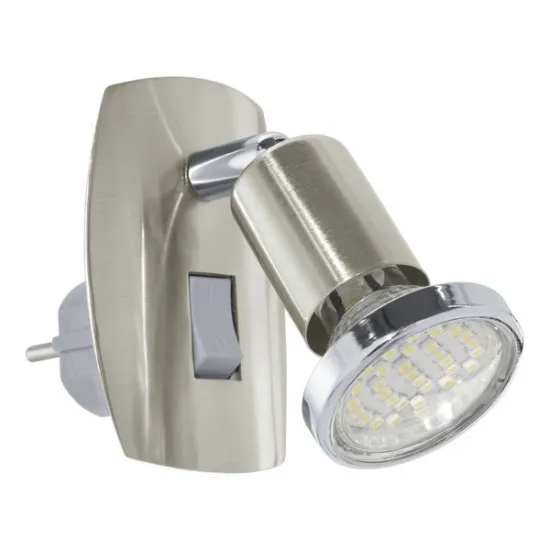 Eglo Mini 4 matt nikkel-króm konnektorba dugható lámpa (EG-902364) GU10 1 izzós IP20