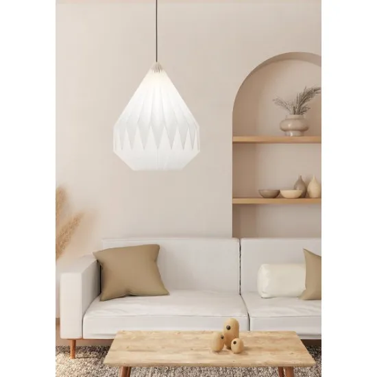 Eglo Minting fekete-fehér függesztett lámpa (EG-43933) E27 1 izzós IP20