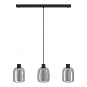 Eglo Molochio-Z fekete LED függesztett lámpa (EG-901121) LED 3 izzós IP20