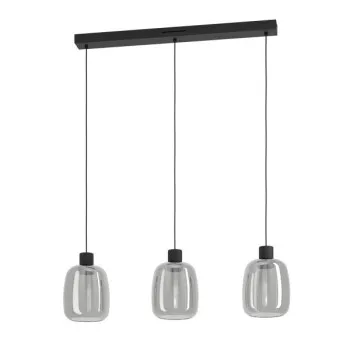Eglo Molochio-Z fekete LED függesztett lámpa (EG-901121) LED 3 izzós IP20