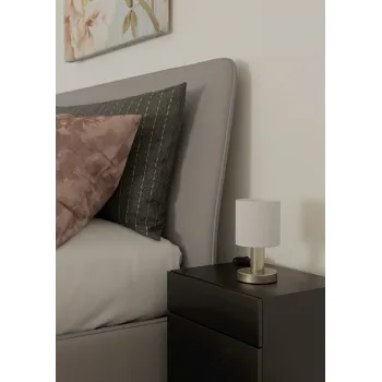 Eglo Montetto nikkel-fehér asztali lámpa (EG-31841) E14 1 izzós IP20