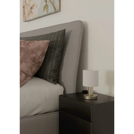 Eglo Montetto nikkel-fehér asztali lámpa (EG-31841) E14 1 izzós IP20