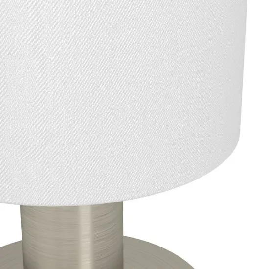 Eglo Montetto nikkel-fehér asztali lámpa (EG-31841) E14 1 izzós IP20