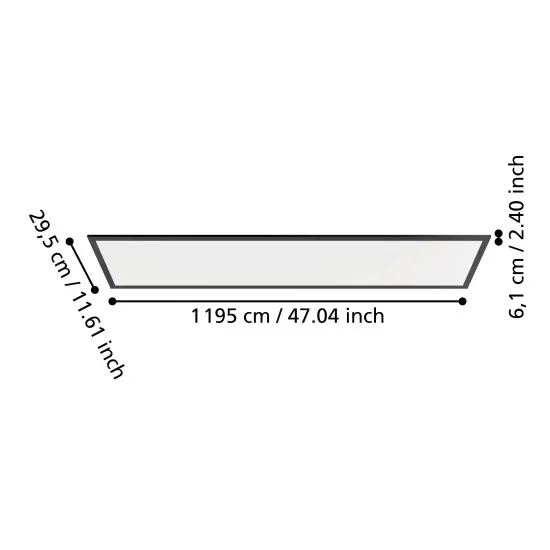 Eglo Moradillo fekete LED mennyezeti lámpa (EG-901487) LED 1 izzós IP20
