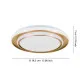 Eglo Moschetta arany-fehér LED mennyezeti lámpa (EG-902044) LED 1 izzós IP20
