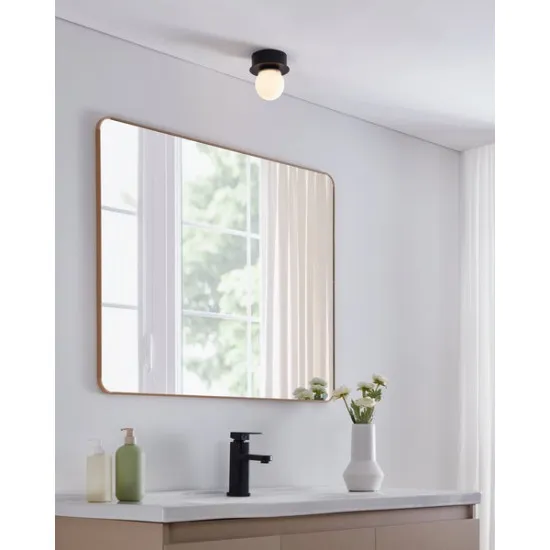 Eglo Mosiano fekete-fehér fürdőszobai fali/mennyezeti lámpa (EG-900659) LED 1 izzós IP44