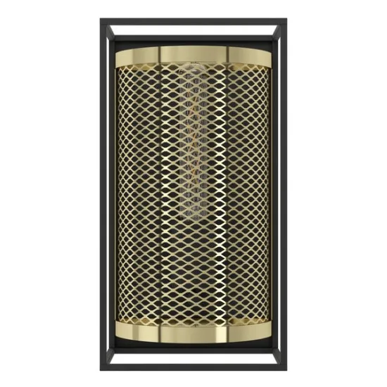 Eglo Nohales fekete-sárgaréz fali lámpa (EG-43789) E27 1 izzós IP20