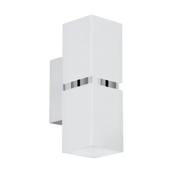 Eglo Passa fehér-króm fali lámpa (EG-95377) GU10 2 izzós IP20