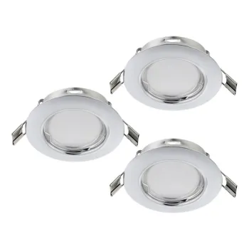 Eglo Peneto króm mennyezetbe építhető lámpa szett (EG-94236) GU10 3 izzós IP20