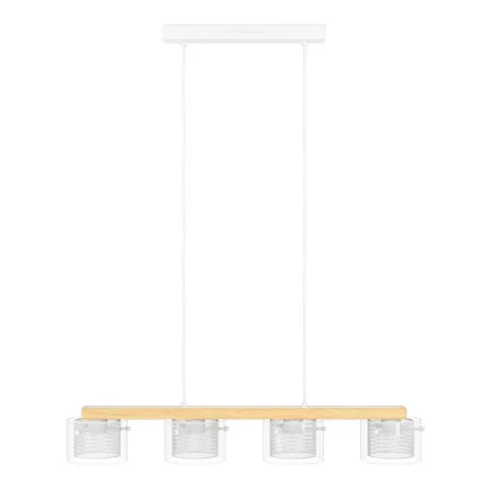 Eglo Portico-Z natúr-fehér LED függesztett lámpa (EG-900881) LED 4 izzós IP20