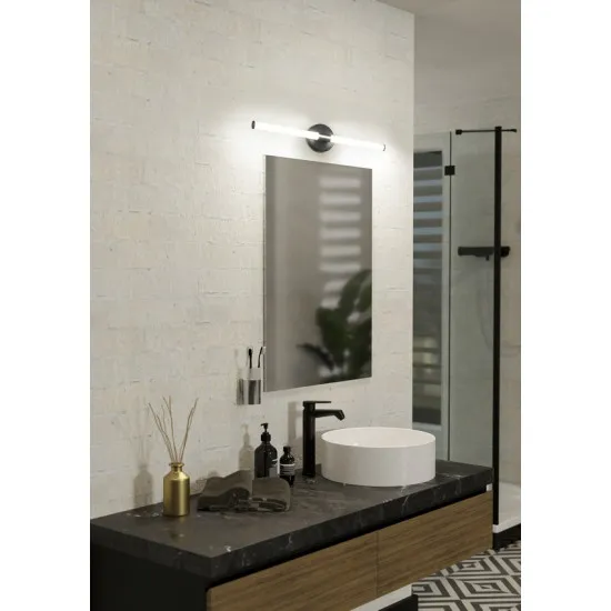 Eglo Ramola fekete fürdőszobai LED tükörvilágítás (EG-901853) LED 1 izzós IP44