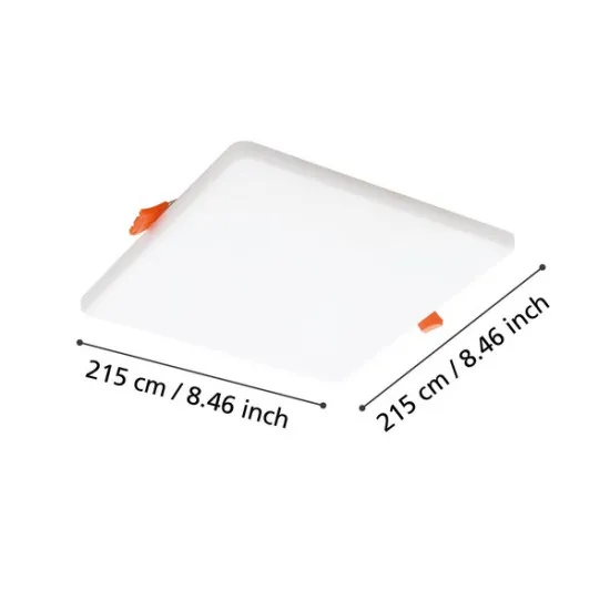 Eglo Rapita fehér fürdőszobai LED mennyezetbe építhető lámpa (EG-900969) LED 1 izzós IP20/65