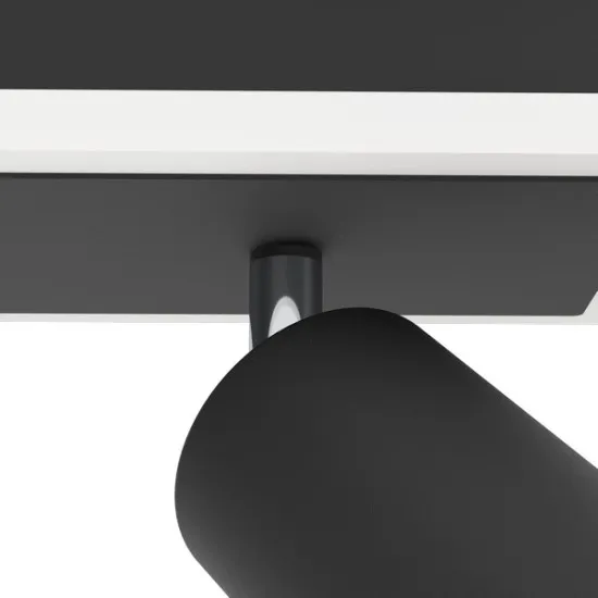 Eglo Rimbocchi 1 fekete-fehér LED mennyezeti spotlámpa (EG-901635) LED 1 izzós IP20