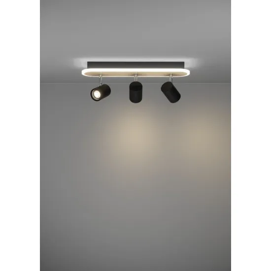 Eglo Rimbocchi fekete-natúr LED mennyezeti spotlámpa (EG-901633) LED 1 izzós IP20