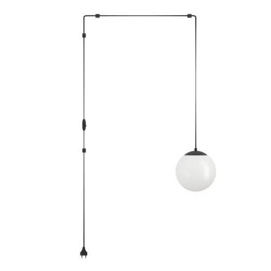 Eglo Rondo 3 fekete függesztett lámpa (EG-900977) E27 1 izzós IP20