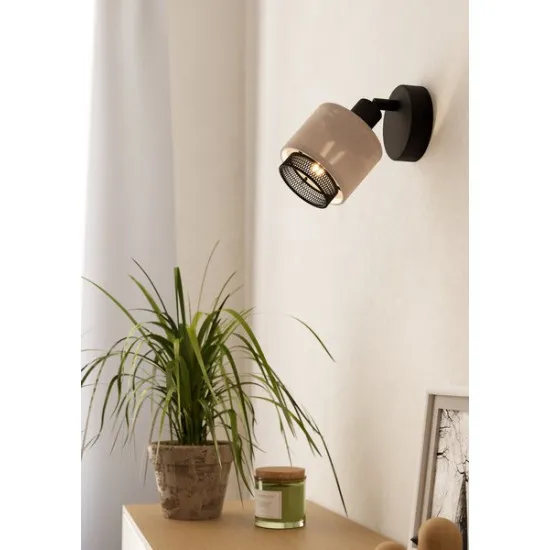 Eglo Rosley fekete fali spotlámpa (EG-43656) E14 1 izzós IP20