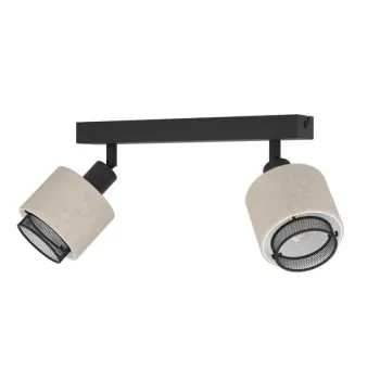 Eglo Rosley fekete mennyezeti spotlámpa (EG-43657) E14 2 izzós IP20