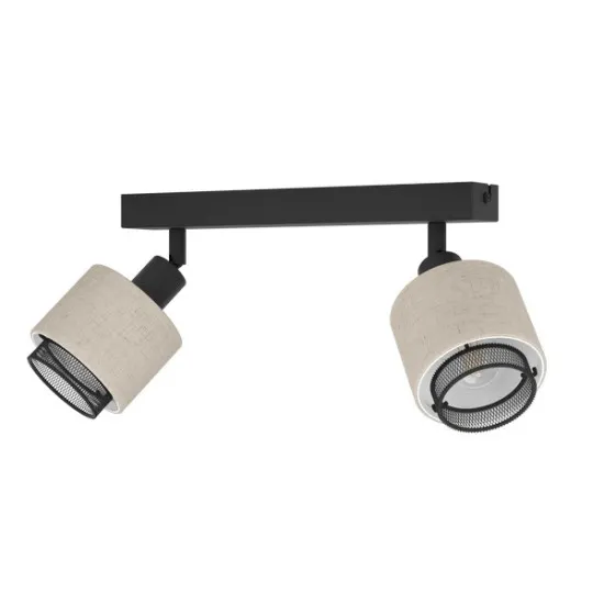 Eglo Rosley fekete mennyezeti spotlámpa (EG-43657) E14 2 izzós IP20