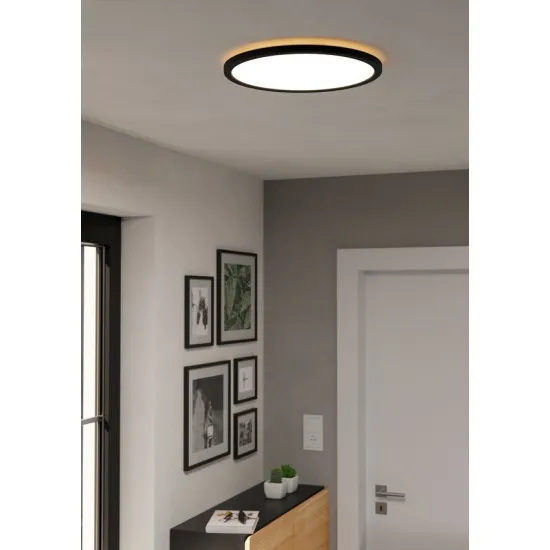 Eglo Rovito fekete LED mennyezeti lámpa (EG-901439) LED 1 izzós IP44