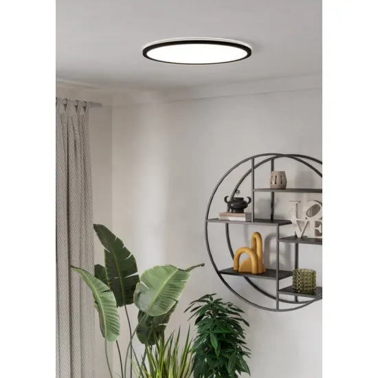 Eglo Rovito-R fekete LED mennyezeti lámpa (EG-901455) LED 1 izzós IP44