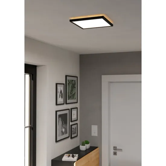Eglo Rovito-Z fekete LED mennyezeti lámpa (EG-901466) LED 1 izzós IP44
