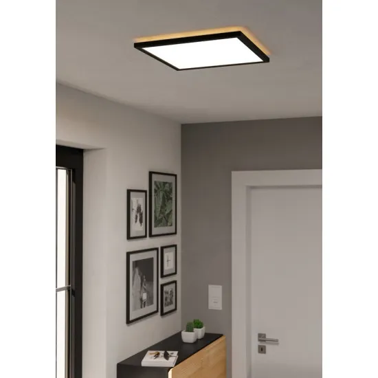 Eglo Rovito-Z fekete LED mennyezeti lámpa (EG-901467) LED 1 izzós IP44