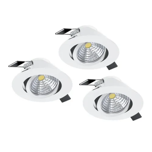 Eglo Saliceto fehér LED mennyezetbe építhető lámpa szett (EG-33391) LED 3 izzós IP20