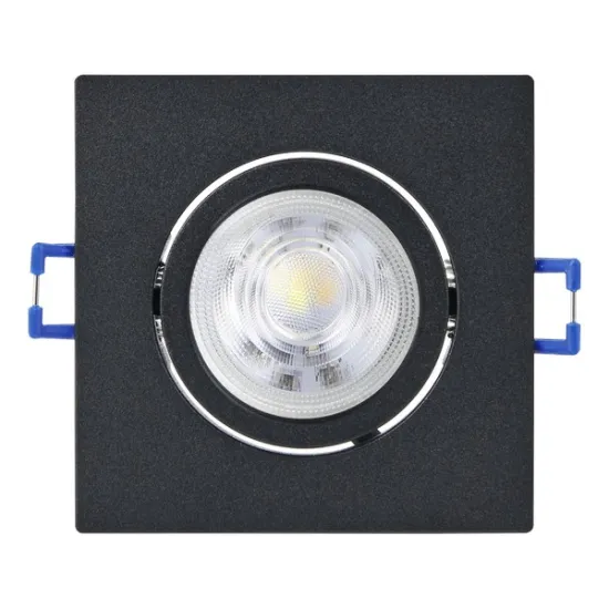 Eglo Saliceto fekete LED mennyezetbe építhető lámpa (EG-33394) LED 1 izzós IP20