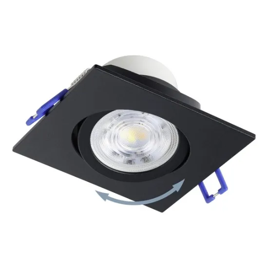 Eglo Saliceto fekete LED mennyezetbe építhető lámpa (EG-33394) LED 1 izzós IP20