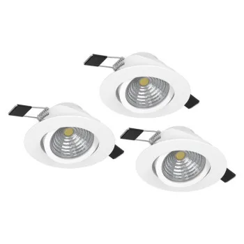 Eglo Saliceto fehér LED mennyezetbe építhető lámpa szett (EG-900745) LED 3 izzós IP20
