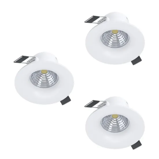 Eglo Saliceto fehér LED mennyezetbe építhető lámpa szett (EG-902277) LED 3 izzós IP20