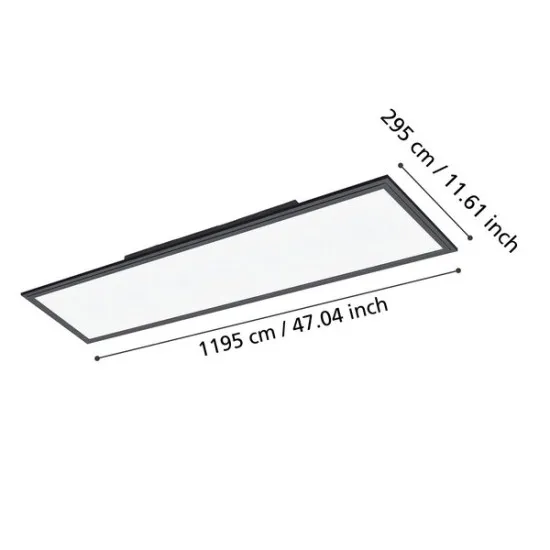 Eglo Salobrena 1 fekete LED mennyezeti lámpa (EG-900821) LED 1 izzós IP20