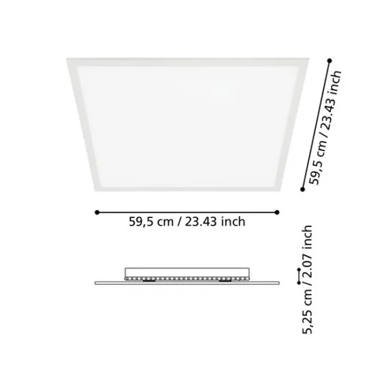 Eglo Salobrena-B fehér LED mennyezeti lámpa (EG-98766) LED 1 izzós IP20