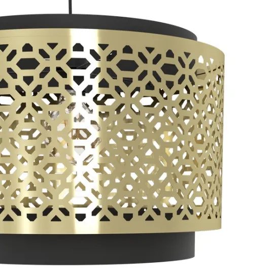 Eglo Sandbach fekete-sárgaréz függesztett lámpa (EG-43981) E27 1 izzós IP20