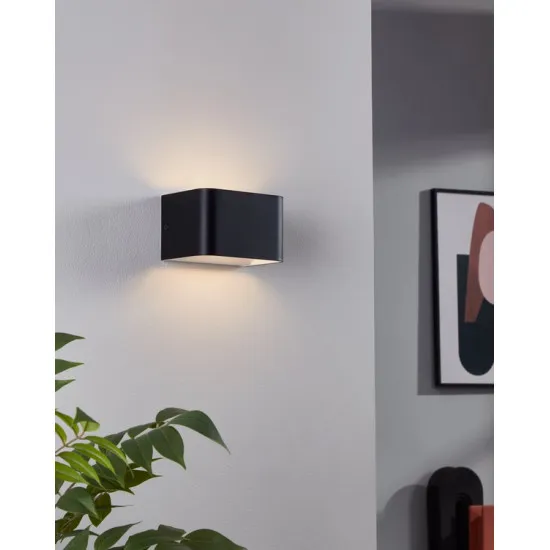 Eglo Sania 4 fekete-fehér LED fali lámpa (EG-901016) LED 1 izzós IP20