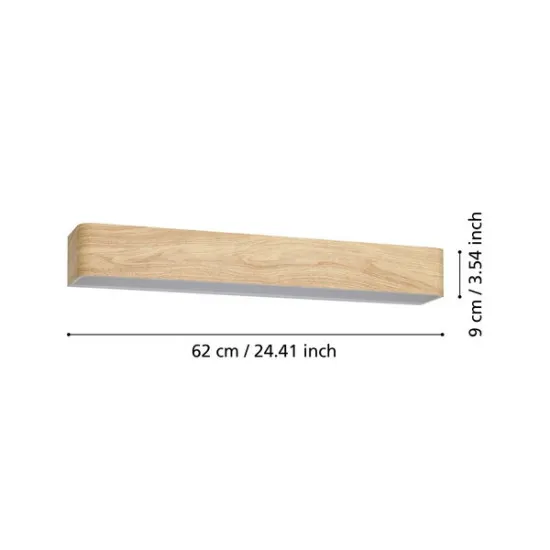 Eglo Sania 6 barna fürdőszobai LED tükörvilágítás (EG-901102) LED 1 izzós IP44