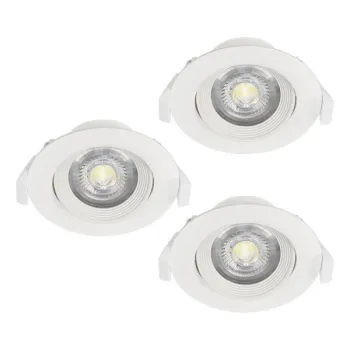 Eglo Sartiano fehér LED mennyezetbe építhető lámpa (EG-32896) LED 3 izzós IP20