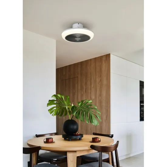 Eglo Sayulita 1 fehér LED mennyezeti ventilátoros lámpa (EG-35233) LED 1 izzós IP20